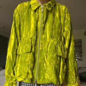 Collina strada green velvet jacket